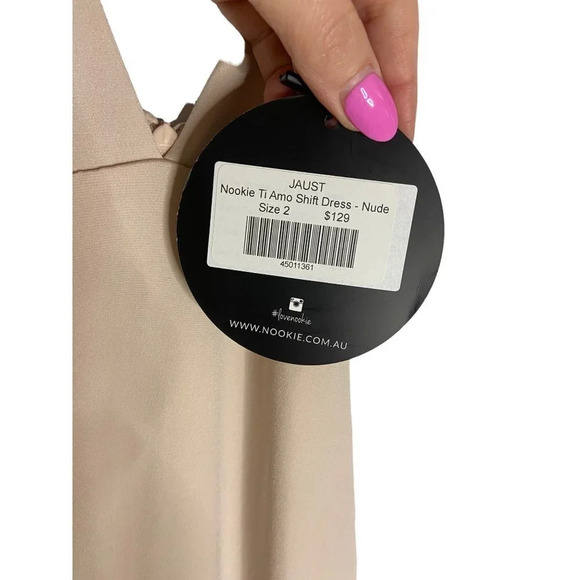 NWT Nookie Ti Amo Bodycon Dress in Nude-sz XS (AU 6) - Picture 9 of 11